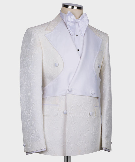 Double Breasted Tuxedo - White