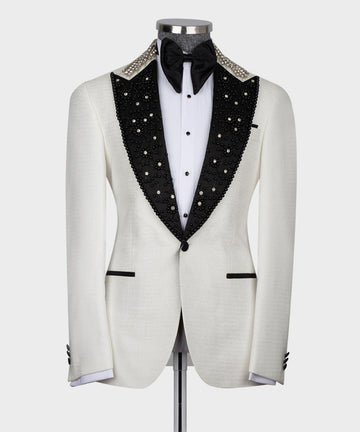 White Gemstone Tuxedos