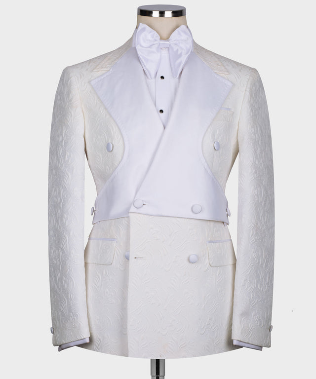 Double Breasted Tuxedo - White