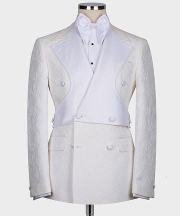 Double Breasted Tuxedo - White