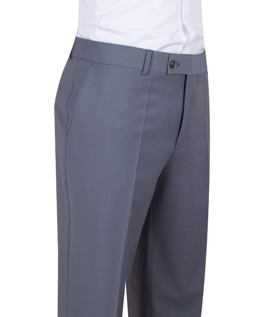 Men's light grey three-piece suit from Black Tuxedo Style, featuring a tailored jacket, vest, and trousers, perfect for weddings, engagements, and business formal events.