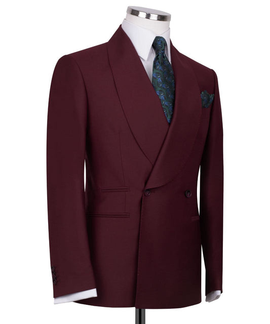 Burgundy Classic Suit