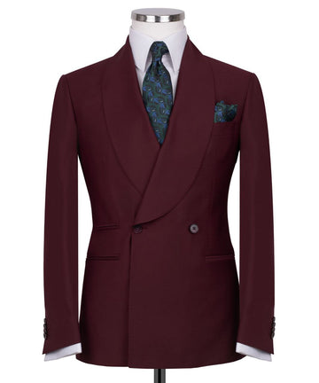 Burgundy Classic Suit