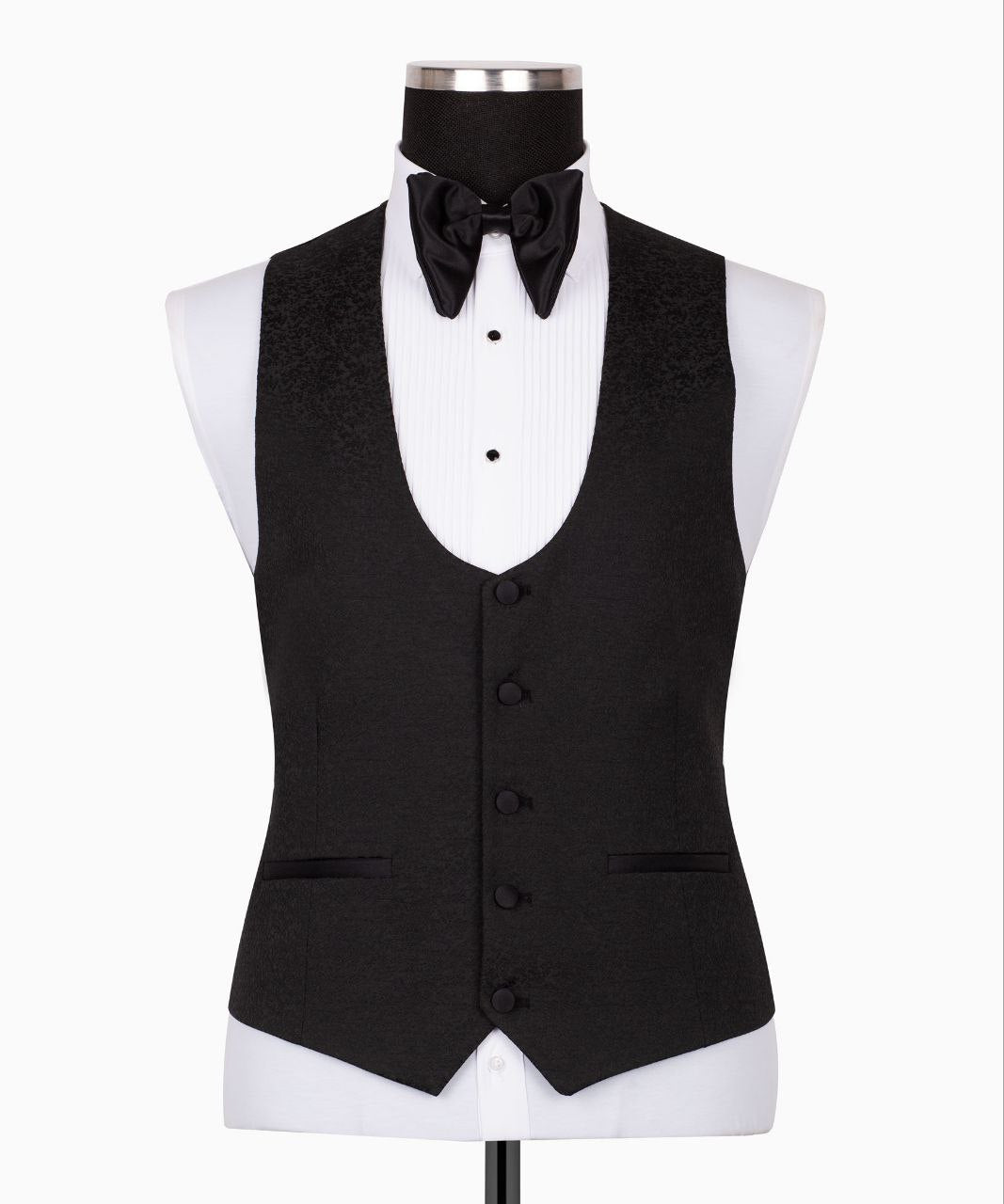 Black Shawl Lapel Black Tuxedo - Triple Tuxedo | Black Tuxedo Style