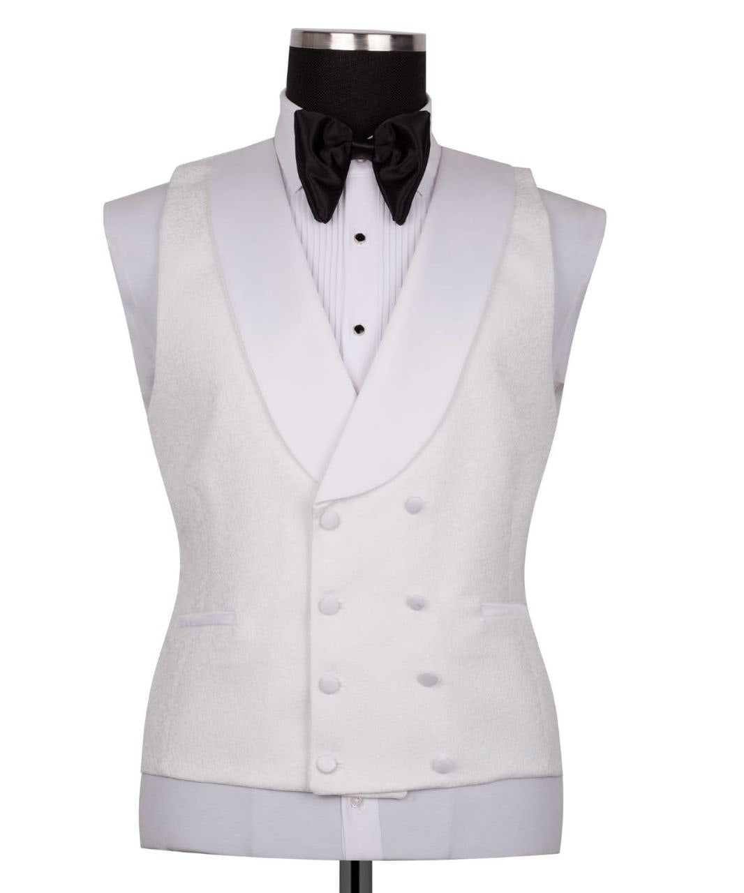 White Shawl Lapel White Tuxedo - Triple Tuxedo | Black Tuxedo Style