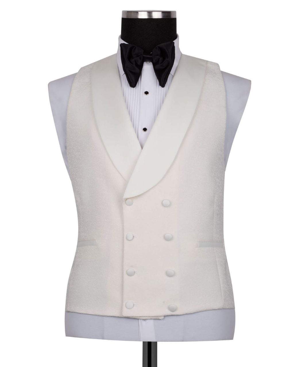 Cream Shawl Lapel Cream Tuxedo - Triple Tuxedo | Black Tuxedo Style