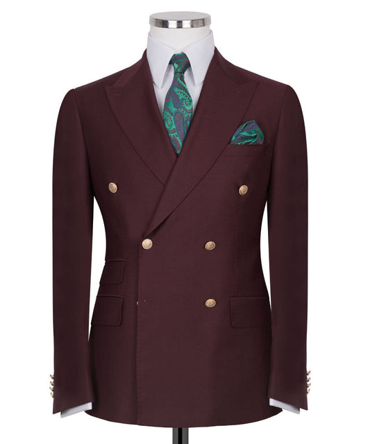 Burgundy Classic Suit