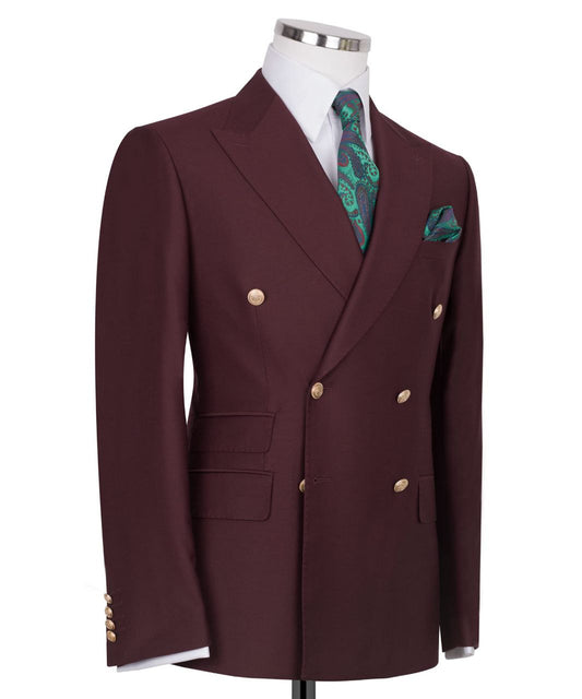 Burgundy Classic Suit