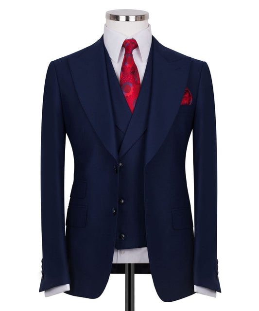 Navy Blue 3 Piece Classic Suit