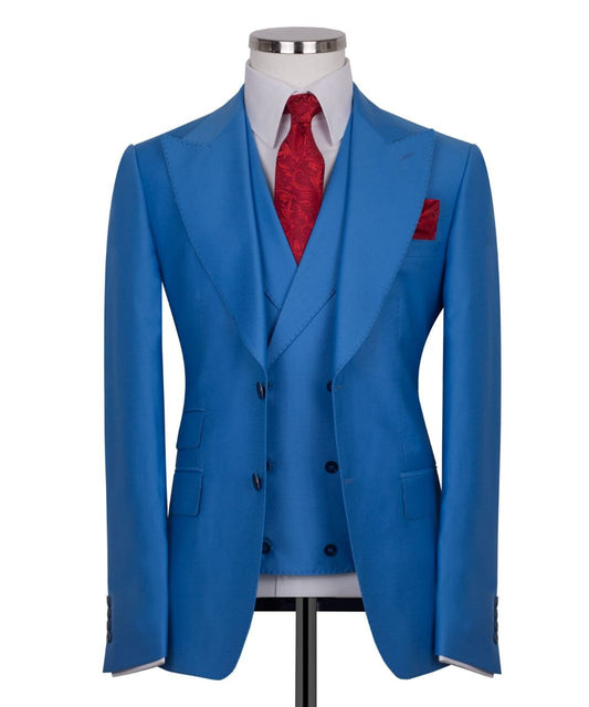 Blue 3- Piece Classic Suit