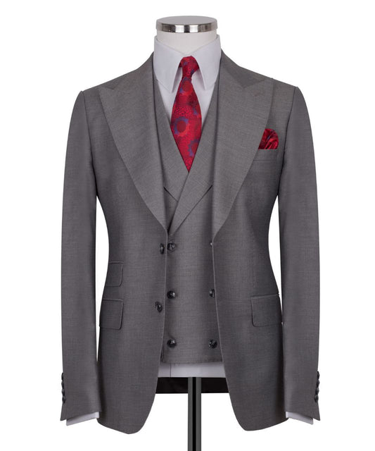 Grey 3-Piece Classic Suit