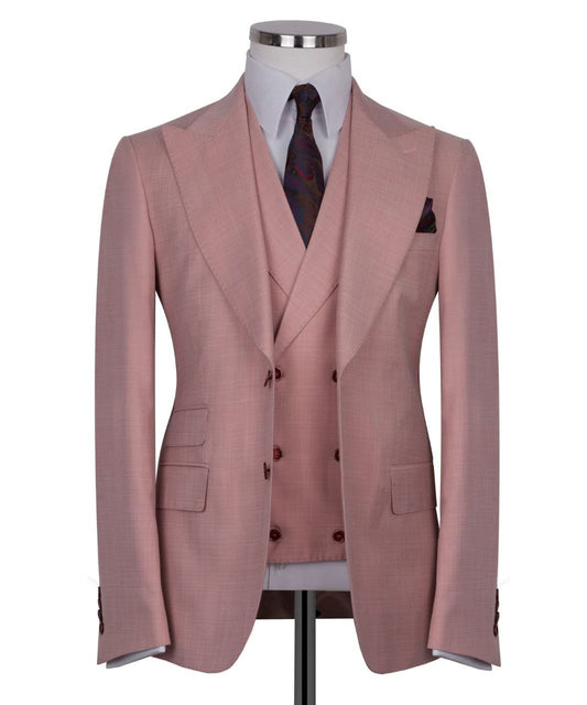 Pink Flafil 3-Piece Classic Suit