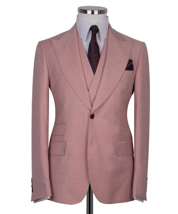 Pink Flafil 3-Piece Classic Suit