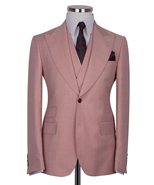 Pink Flafil 3-Piece Classic Suit