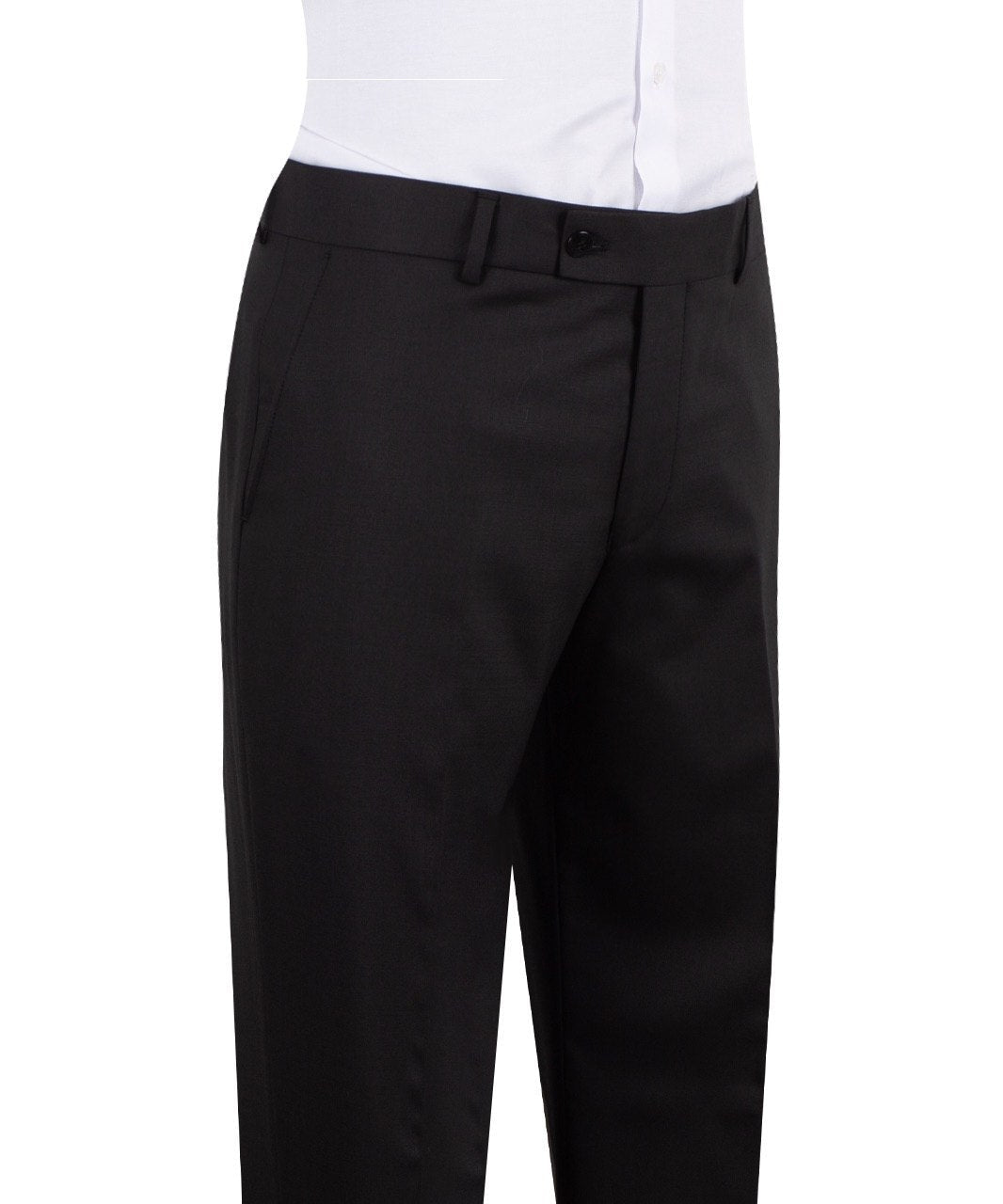 Black Wool Double Breasted Suit | Charly Luxury