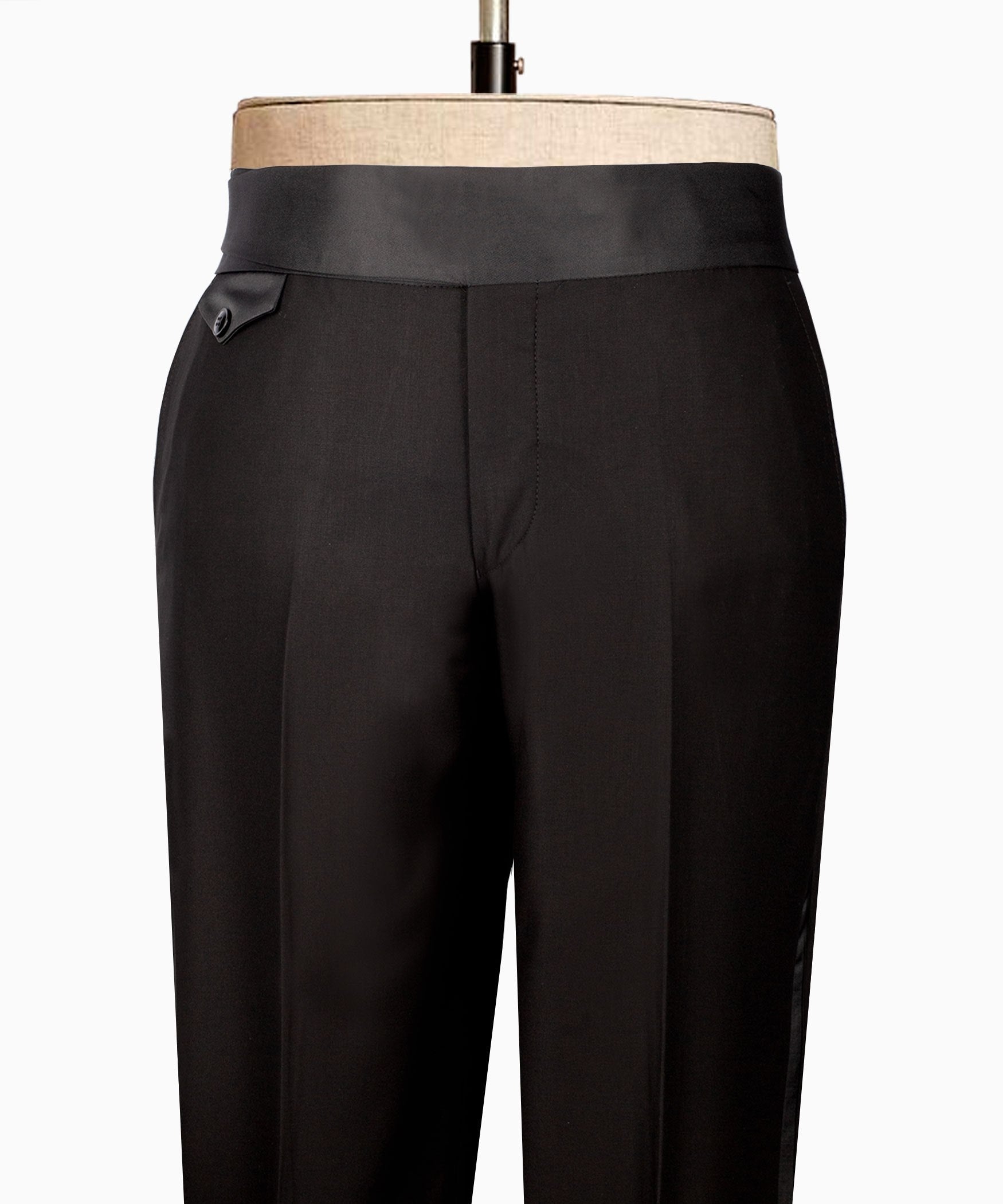 Black Embellished Wool Blend Double Breasted Tuxedo | Charly Luxury